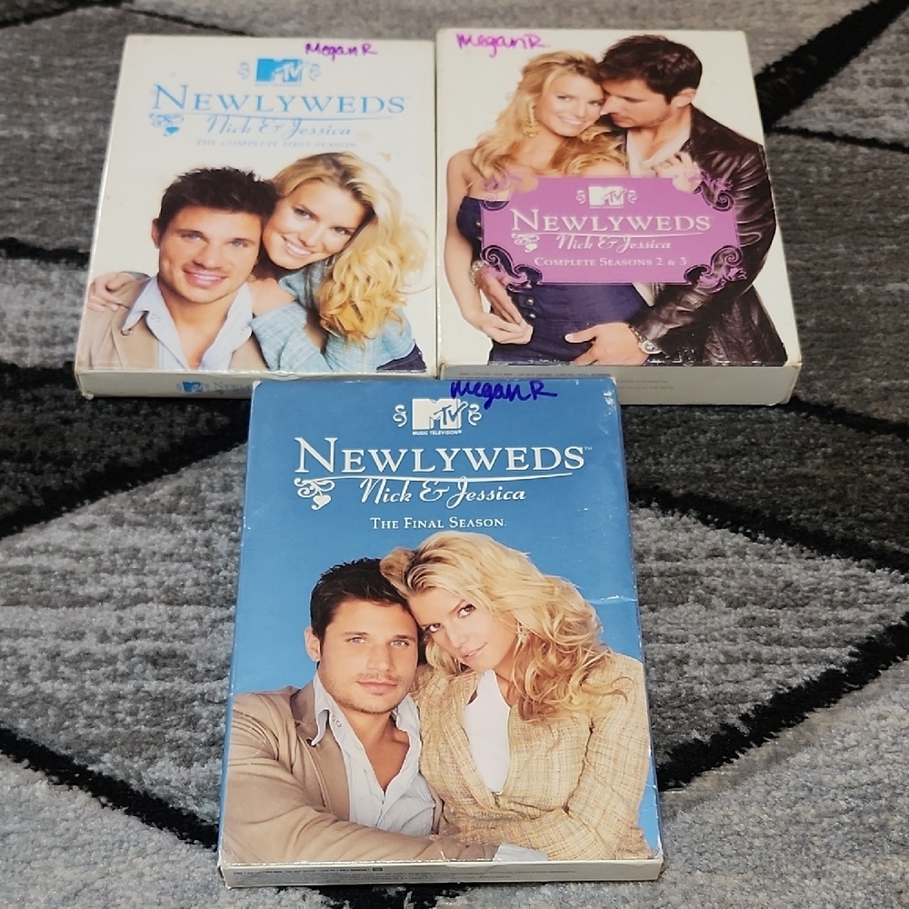 MTV NEWLYWEDS NICK & JESSICA SEASONS 1-2/3&4 REALITY TV SERIES DVD'S BUNDLE